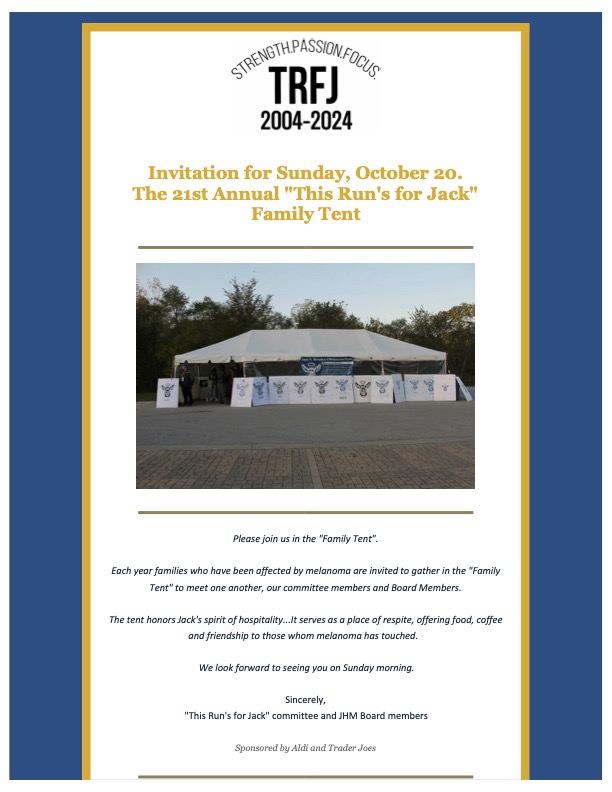 TRFJ2024 Family Tent Invite